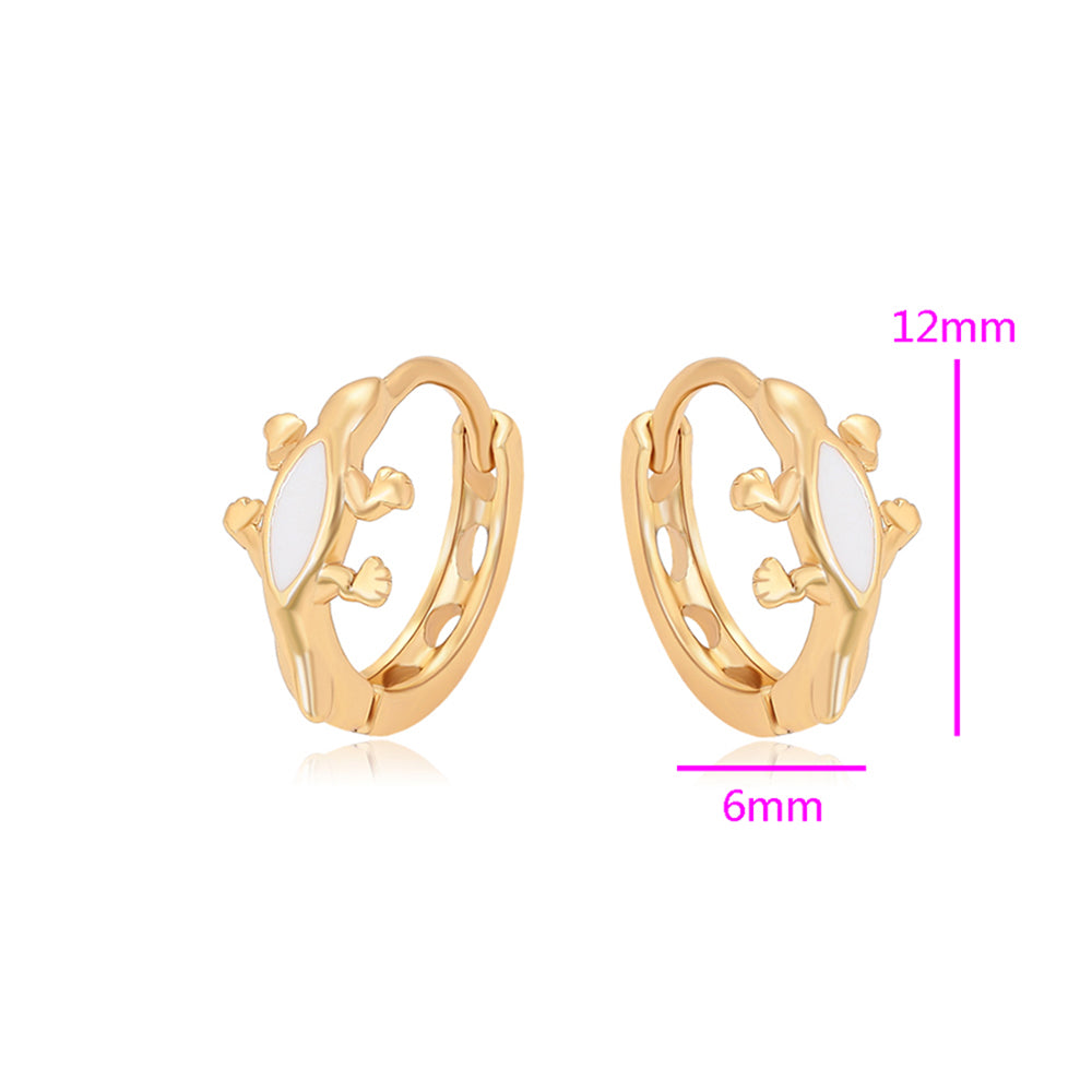 Pozlacené Slitinové Náušnice s Bílým Emporia® Křišťálem 2 