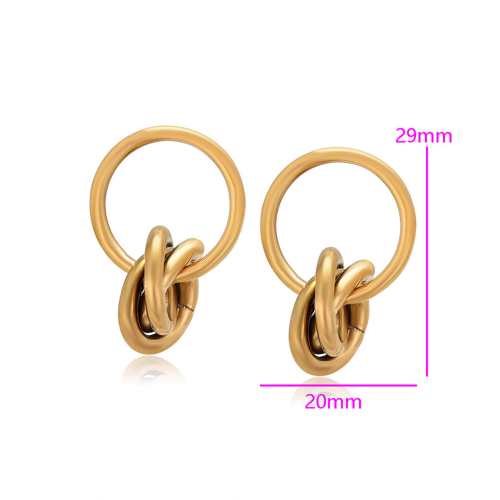 Pozlacené Slitinové Náušnice 2 