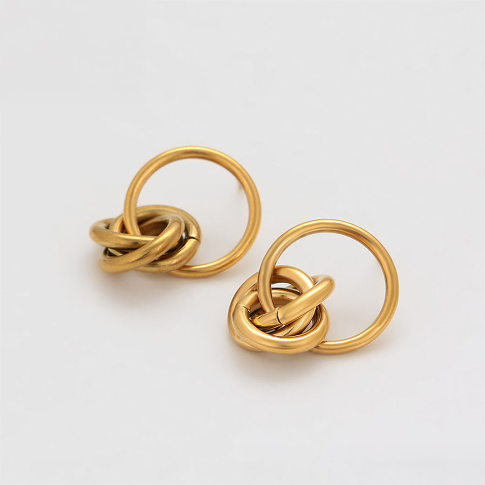 Pozlacené Slitinové Náušnice