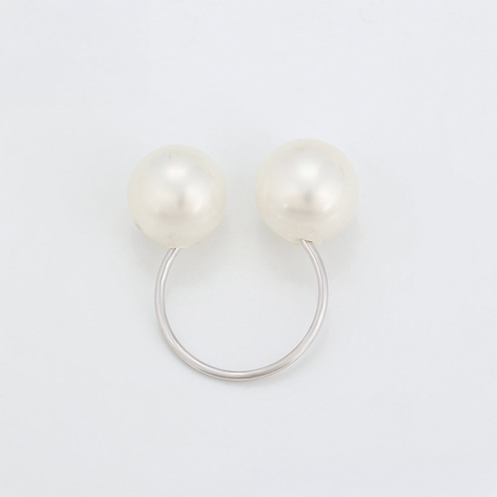 Pozlacený Slitinový Prsten se Skleněná Perla