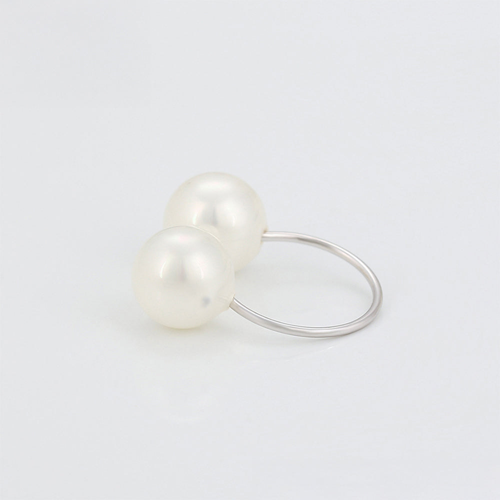 Pozlacený Slitinový Prsten se Skleněná Perla 5 