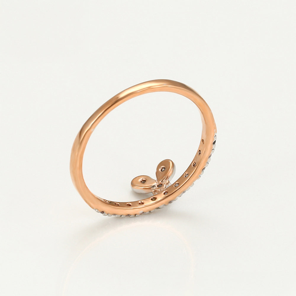 Pozlacený Slitinový Prsten s Bílým Emporia® Křišťálem 7 