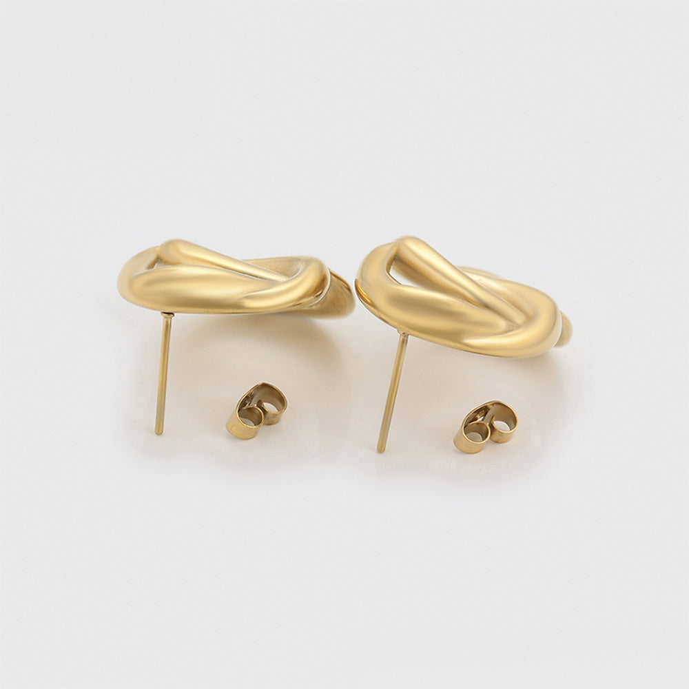 Pozlacené Slitinové Náušnice 4 