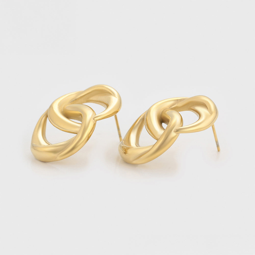 Pozlacené Slitinové Náušnice