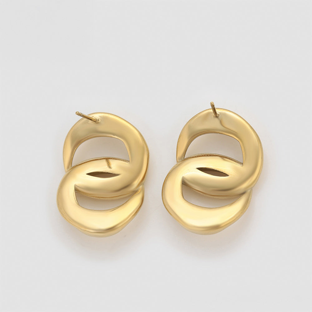 Pozlacené Slitinové Náušnice 6 