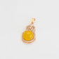 Pozlacený Slitinový Přívěsek se Žlutým Emporia® Křišťálem a Bílým Emporia® Křišťálem