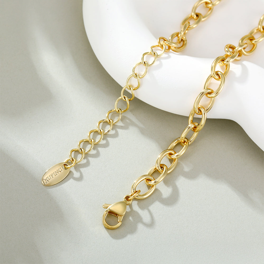 Pozlacený Slitinový Náhrdelník 4 