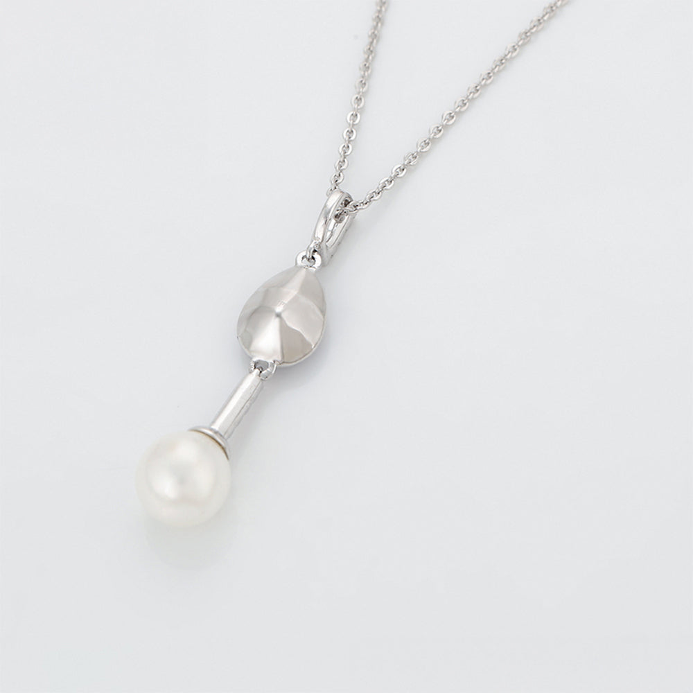 Pozlacený Slitinový Náhrdelník s Fialovým Emporia® Křišťálem a se Skleněná Perla