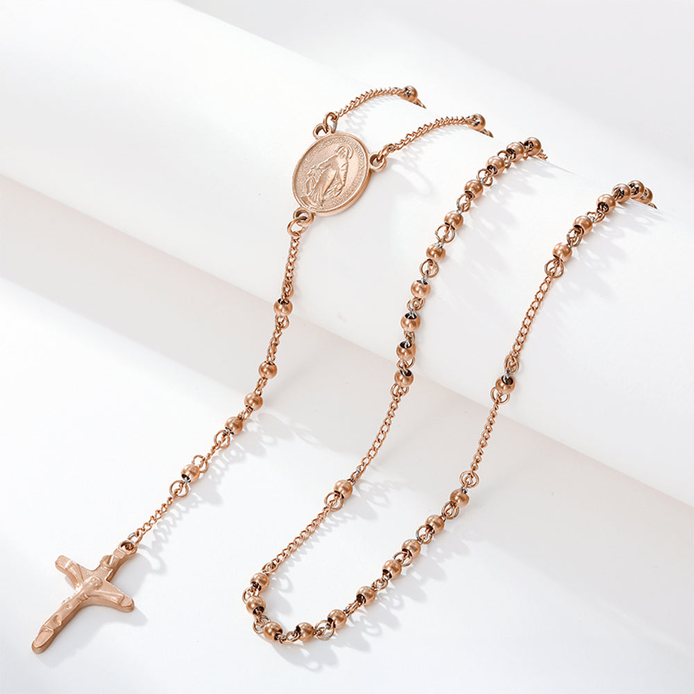 Kříž Pozlacený Slitinový Náhrdelník ( Náhrdelník )