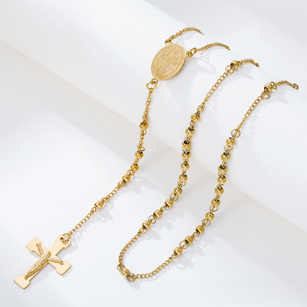 Kříž Pozlacený Slitinový Náhrdelník ( Náhrdelník ) 1 