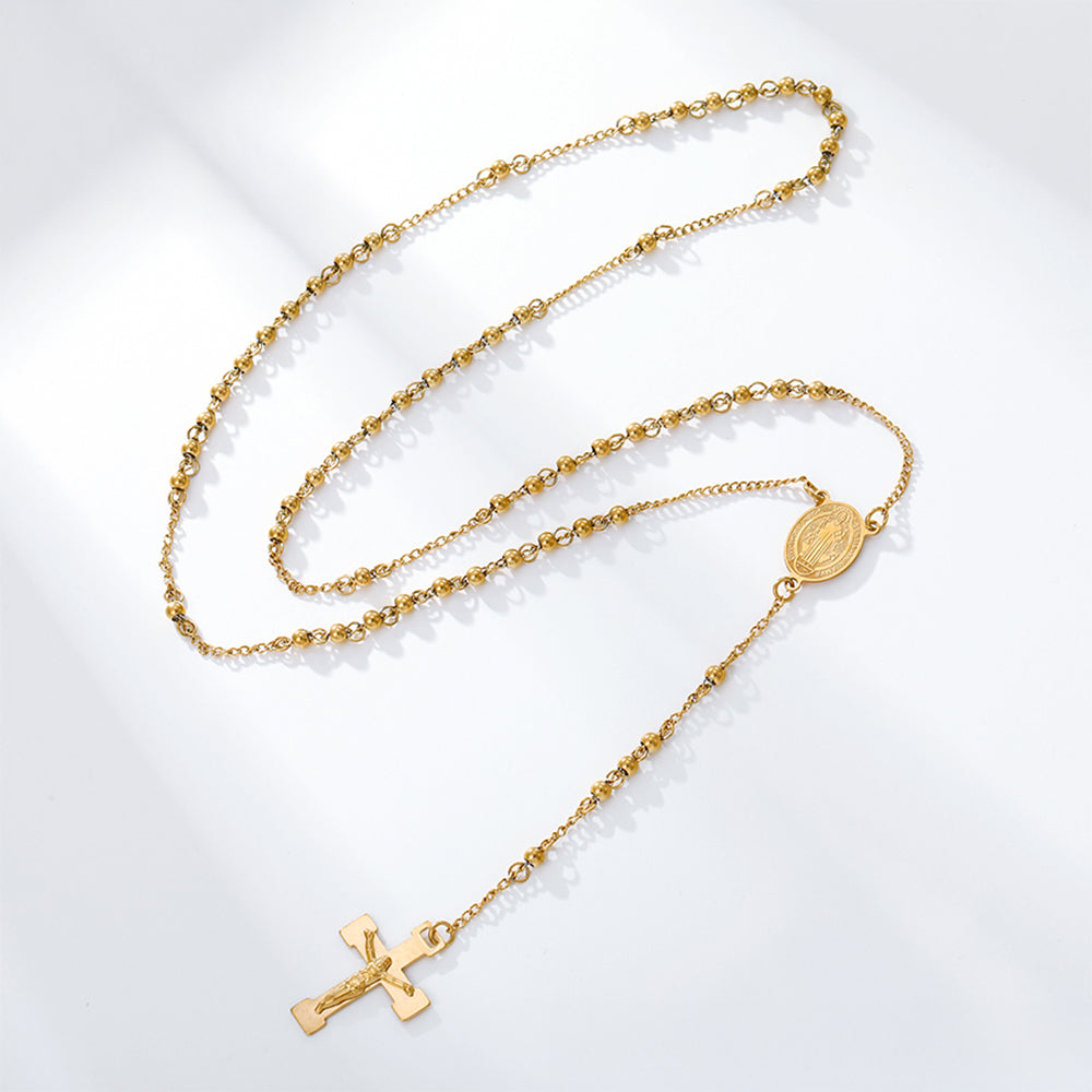 Kříž Pozlacený Slitinový Náhrdelník ( Náhrdelník ) 6 