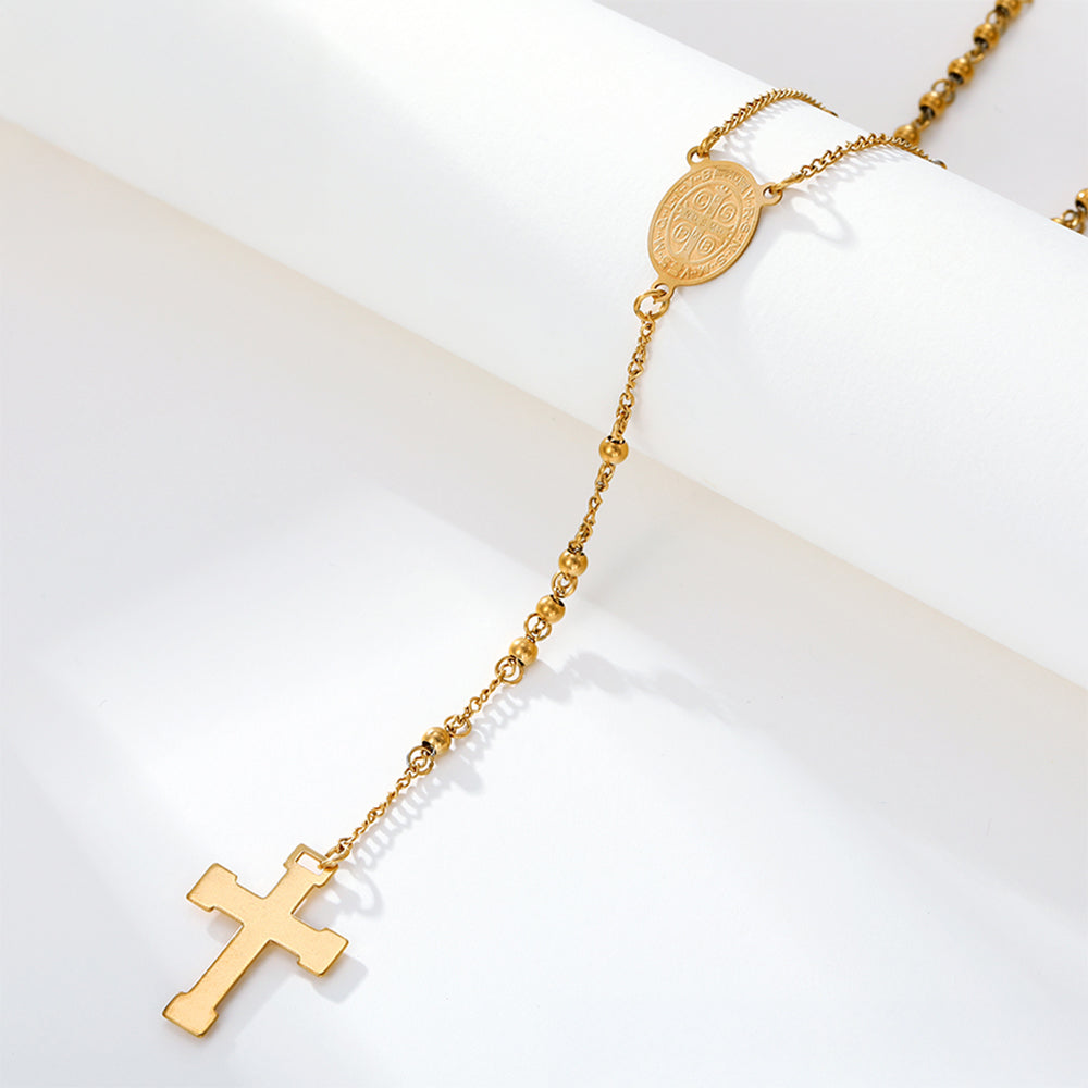 Kříž Pozlacený Slitinový Náhrdelník ( Náhrdelník ) 7 