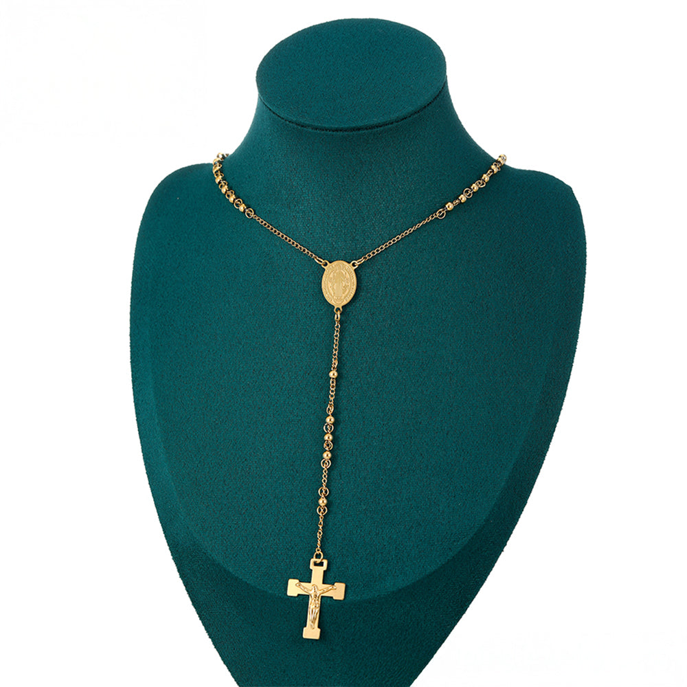 Kříž Pozlacený Slitinový Náhrdelník ( Náhrdelník ) 8 