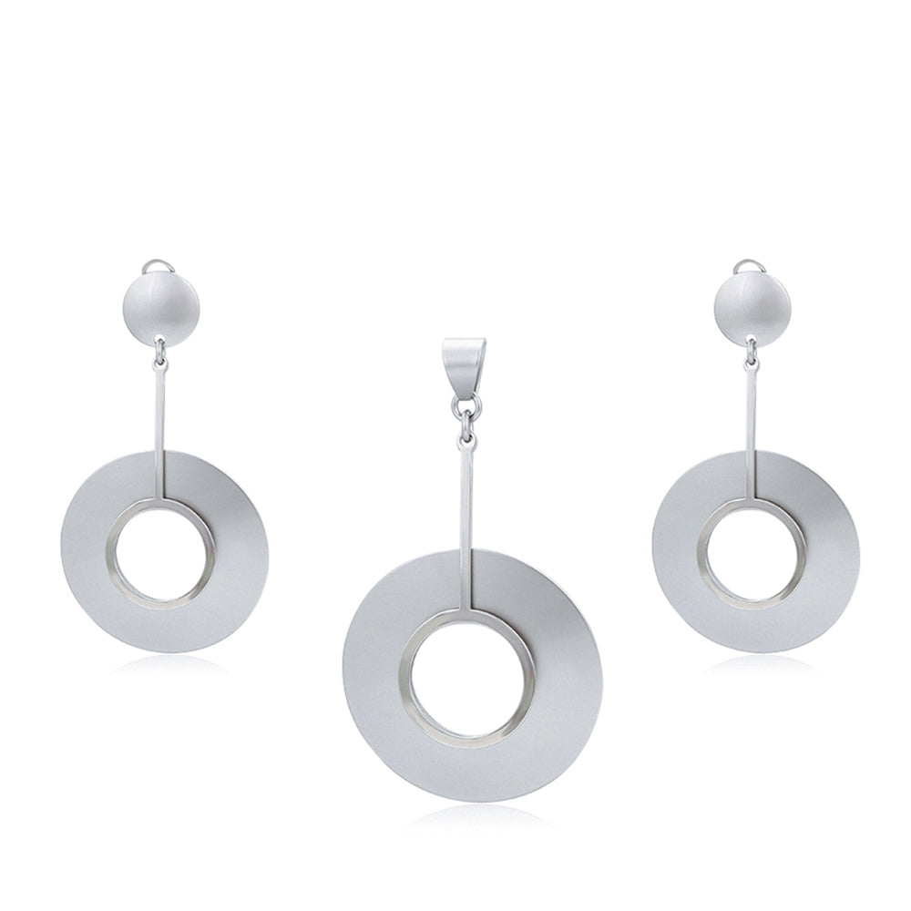 Pozlacená Slitinová Sada ( Náušnice+Přívěsek ) 1 