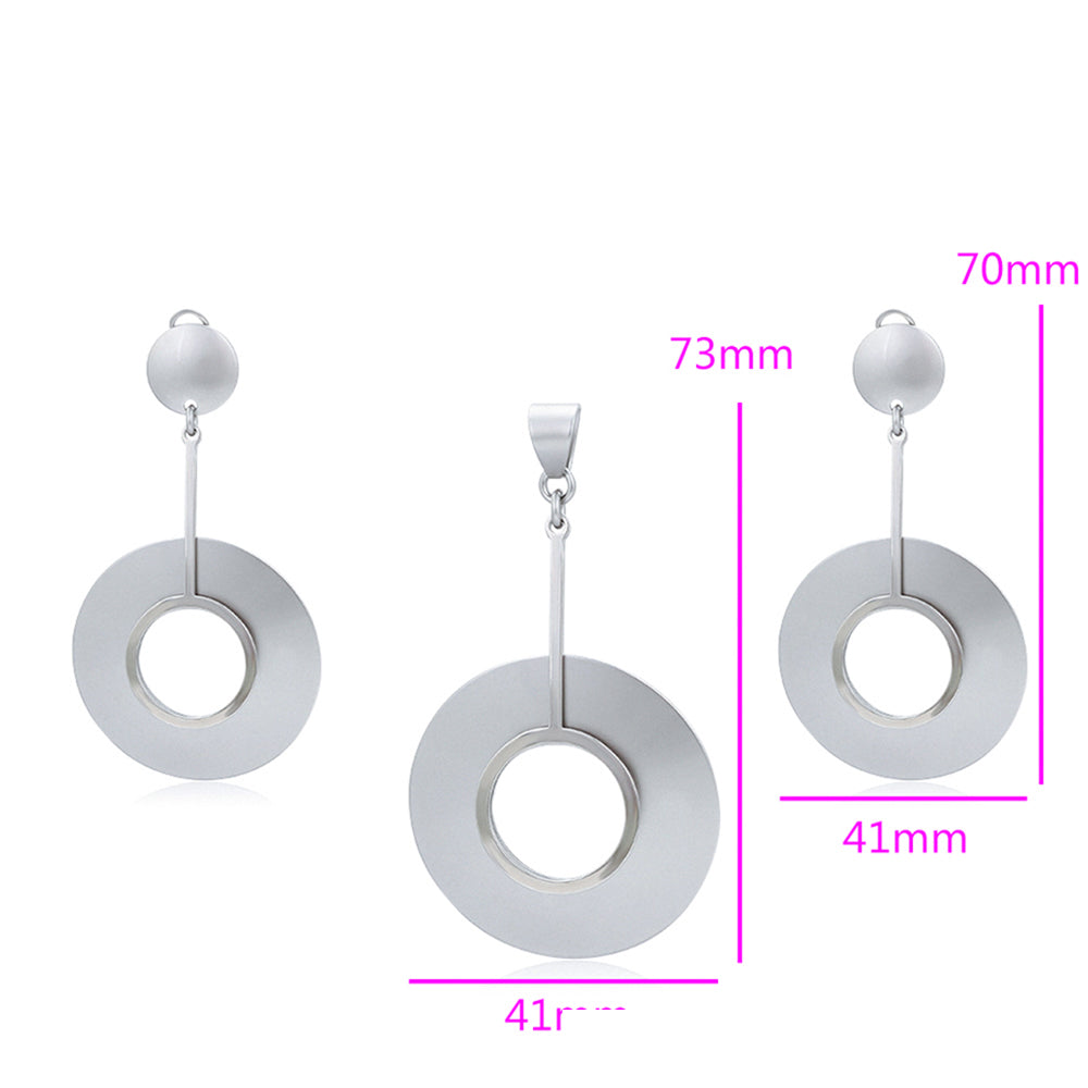 Pozlacená Slitinová Sada ( Náušnice+Přívěsek )