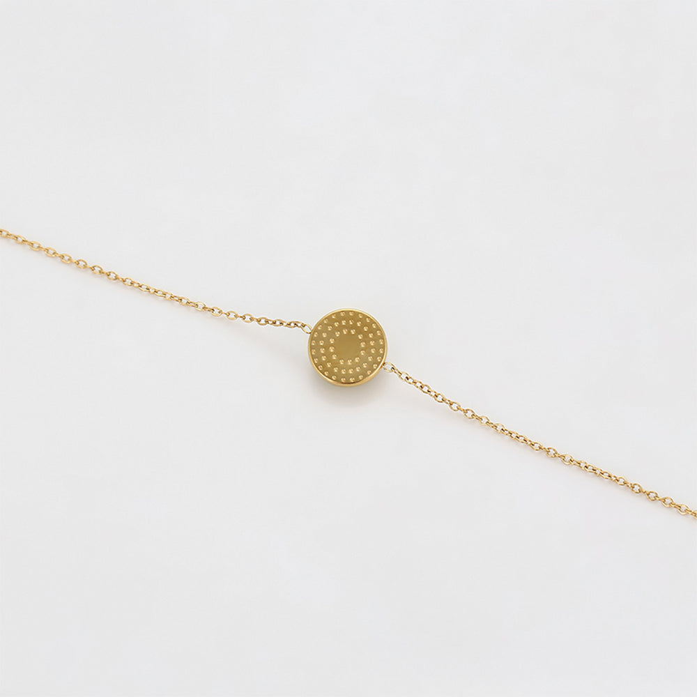 Pozlacený Slitinový Náramek se Zeleným Emporia® Křišťálem