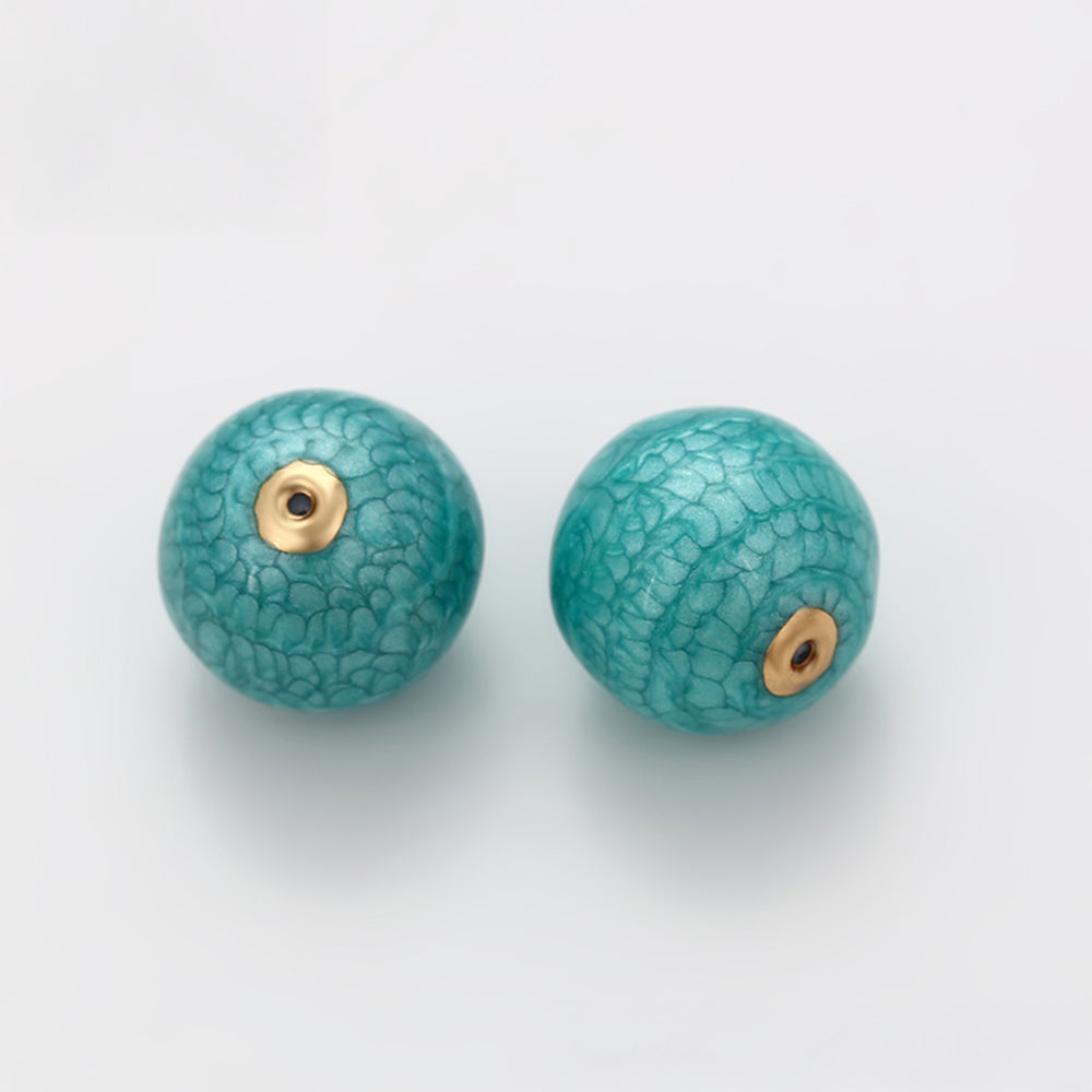 Pozlacený Slitinový Amulet se Zeleným Emporia® Křišťálem 8 