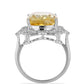 Stříbrný Prsten s Uralským Citrínem