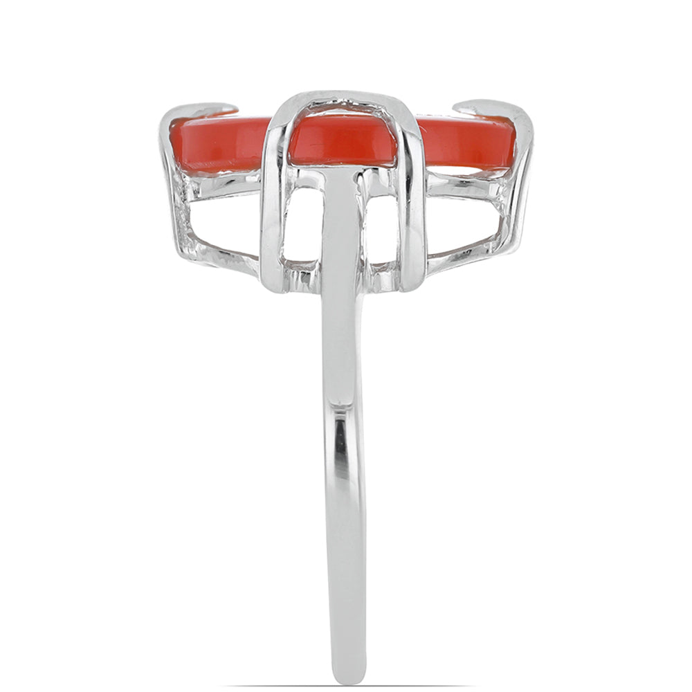 Stříbrný Prsten s Karneolem z Tagebau 2 