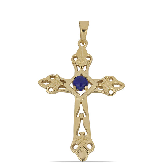 Pozlacený Stříbrný Přívěsek s Lapisem Lazuli z Badakšanu