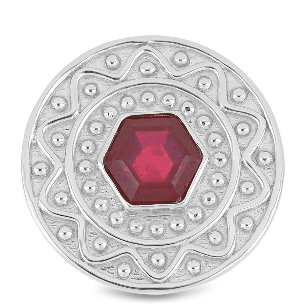 Stříbrný Prsten s Madagaskarským Rubínem 1 