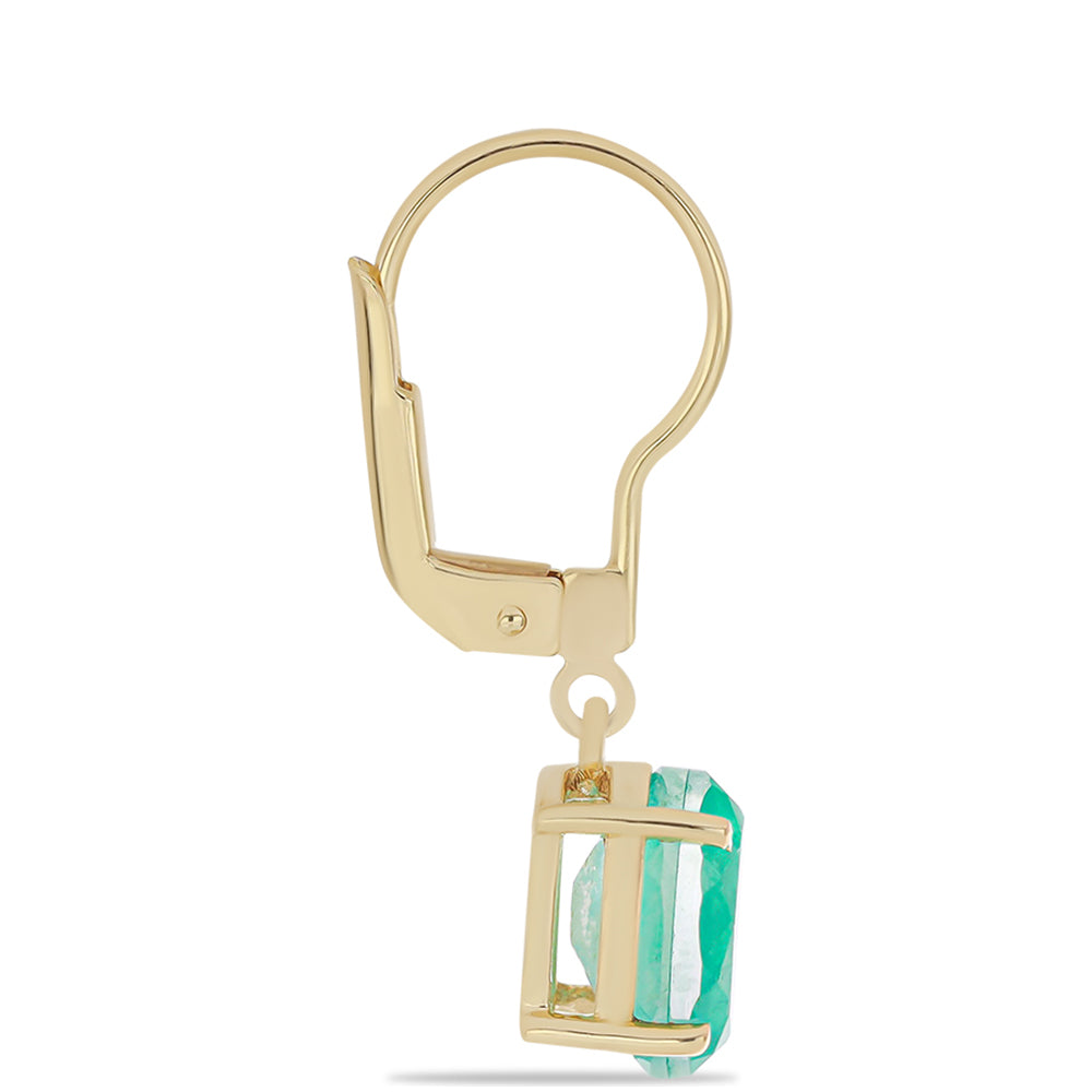 Pozlacené Stříbrné Náušnice s Paraiba Křemenem 2 