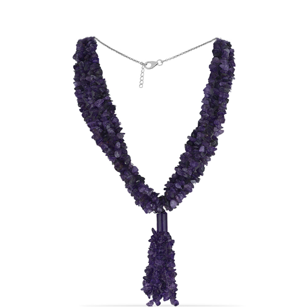 Stříbrný Náhrdelník s Ametystem z Vera Cruz 1 