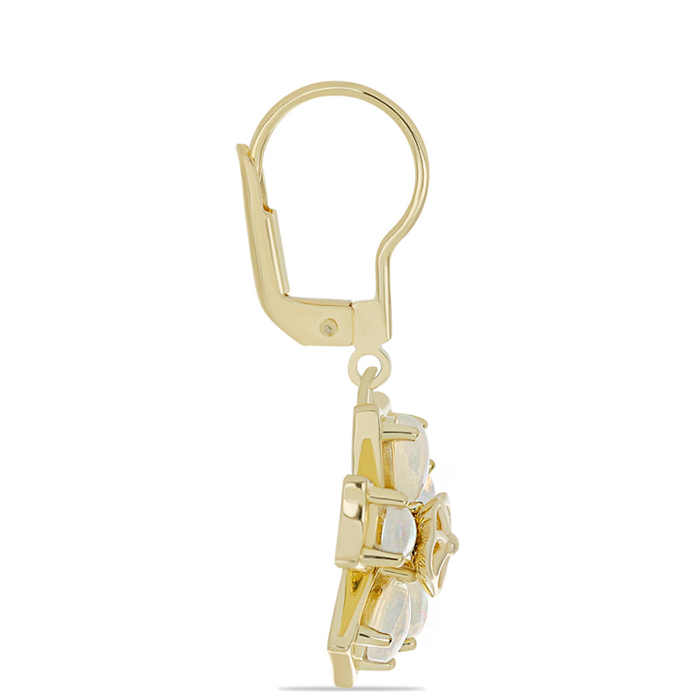 Pozlacené Stříbrné Náušnice s Etiopským Opálem z Lega Dembi 2 