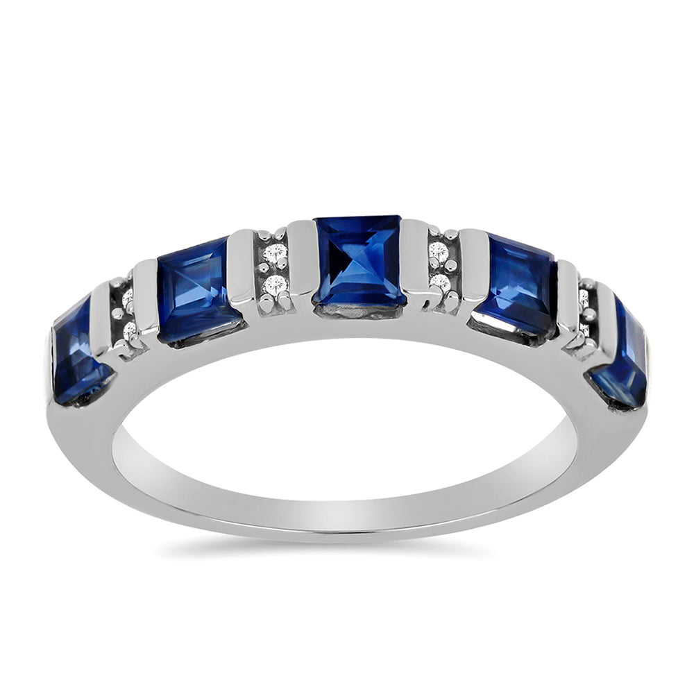 Stříbrný Prsten s Daha Kyanitem a Bílým Topazem