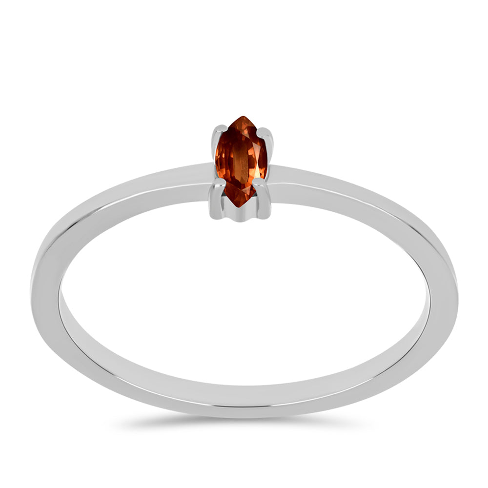 Stříbro 925/1000 - Prsten s Andalusitem - Karátové číslo: 0.14. přibližná hmotnost: 1.5 gramů