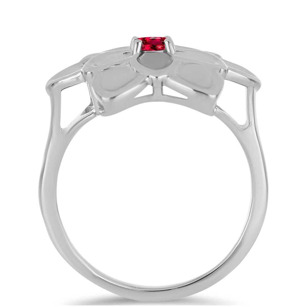 Stříbro 925/1000 - Prsten s Cruizero Rubelitem - Karátové číslo: 0.25. přibližná hmotnost: 5.88 gramů 2 