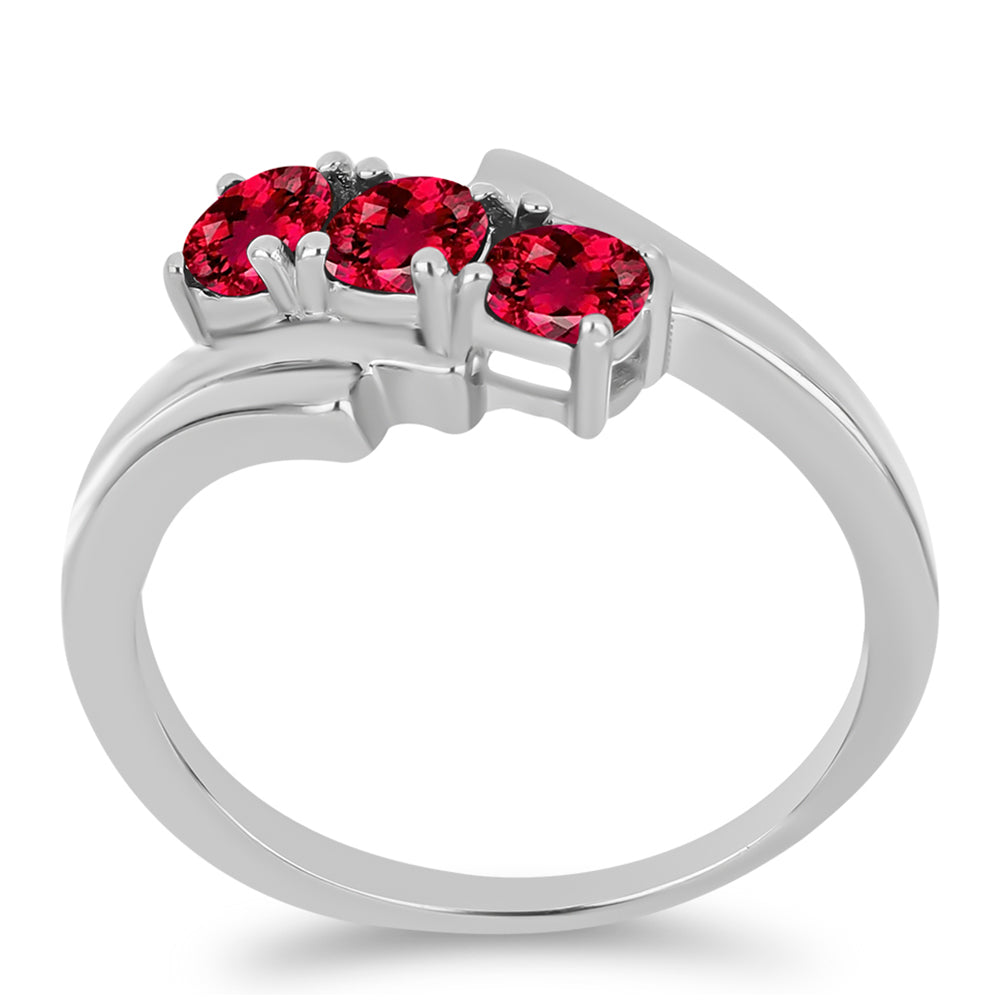 Stříbro 925/1000 - Prsten s Cruizero Rubelitem - Karátové číslo: 0.75. přibližná hmotnost: 3.05 gramů 3 