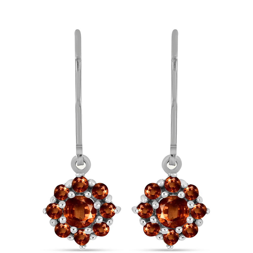 Stříbrné Náušnice s Andalusitem 1 