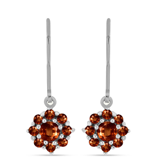 Stříbrné Náušnice s Andalusitem