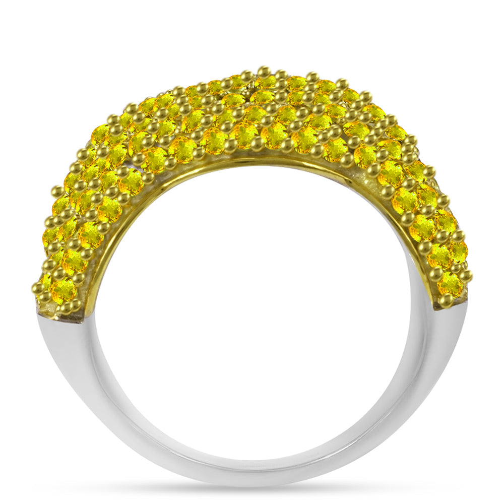 Stříbrný Prsten s Uralským Citrínem 3 