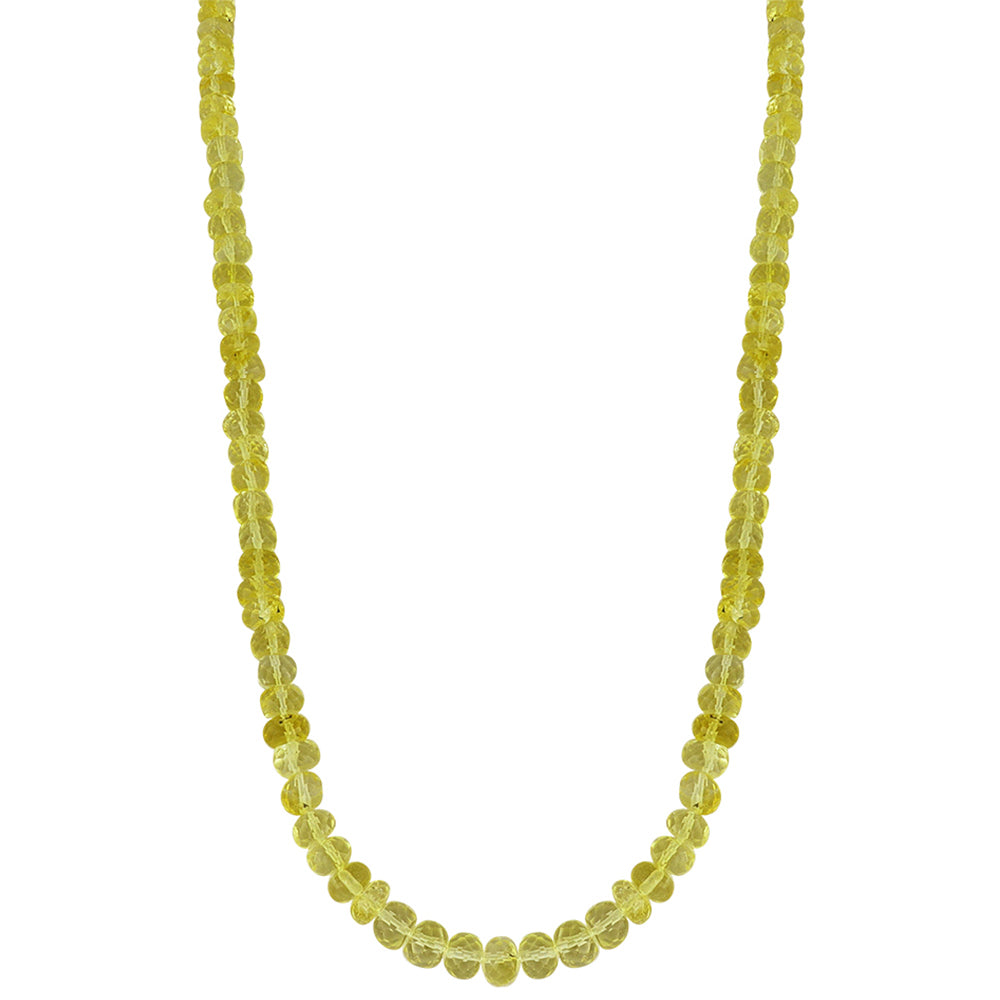 Stříbrný Náhrdelník s Uralským Citrínem 1 