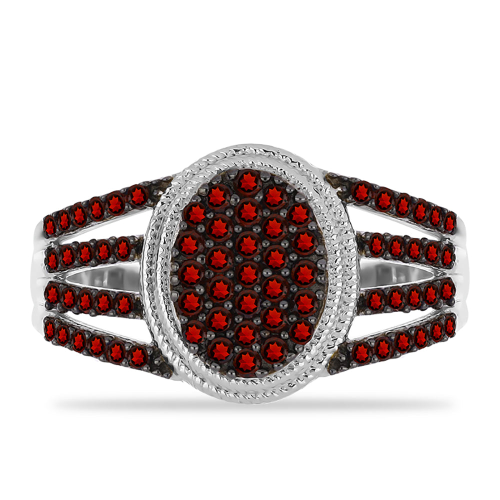 Stříbrný Prsten s Bartonským Granátem