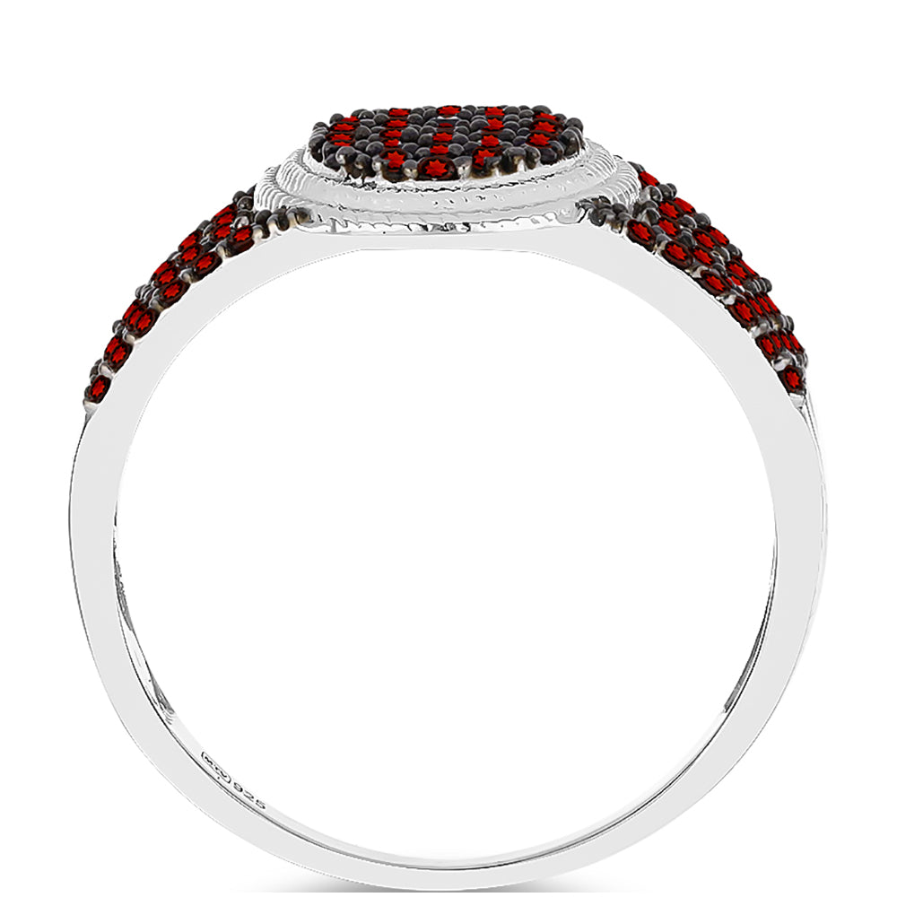 Stříbrný Prsten s Bartonským Granátem