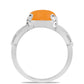 Stříbrný Prsten se Žlutým Jadeitem
