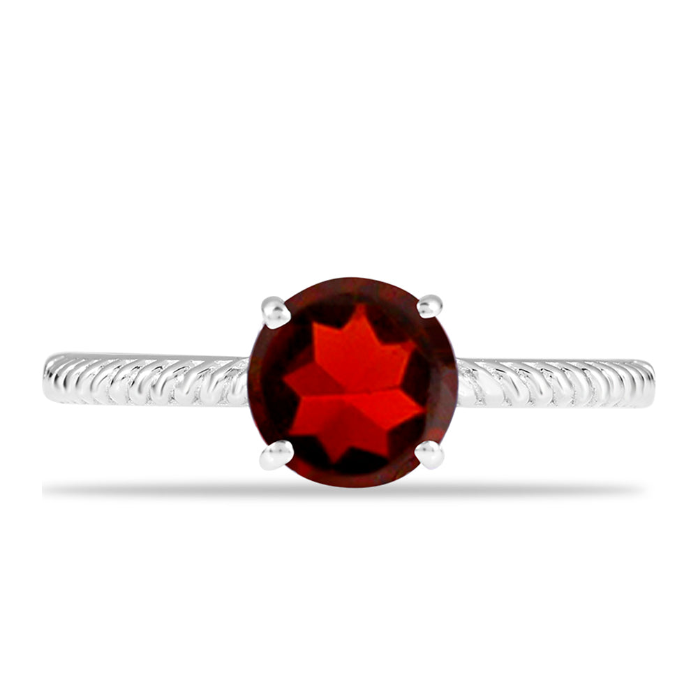 Stříbrný Prsten s Bartonským Granátem