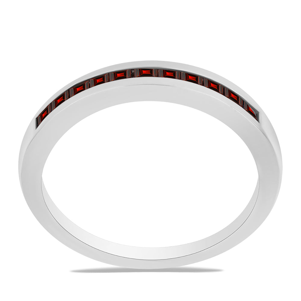 Stříbrný Prsten s Bartonským Granátem 3 