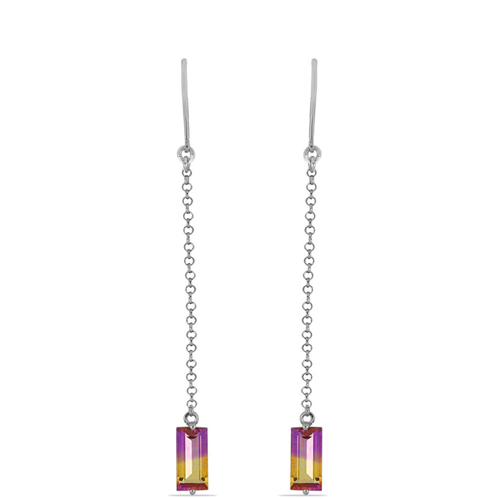 Stříbrné Náušnice s Anahi Ametrínem 1 