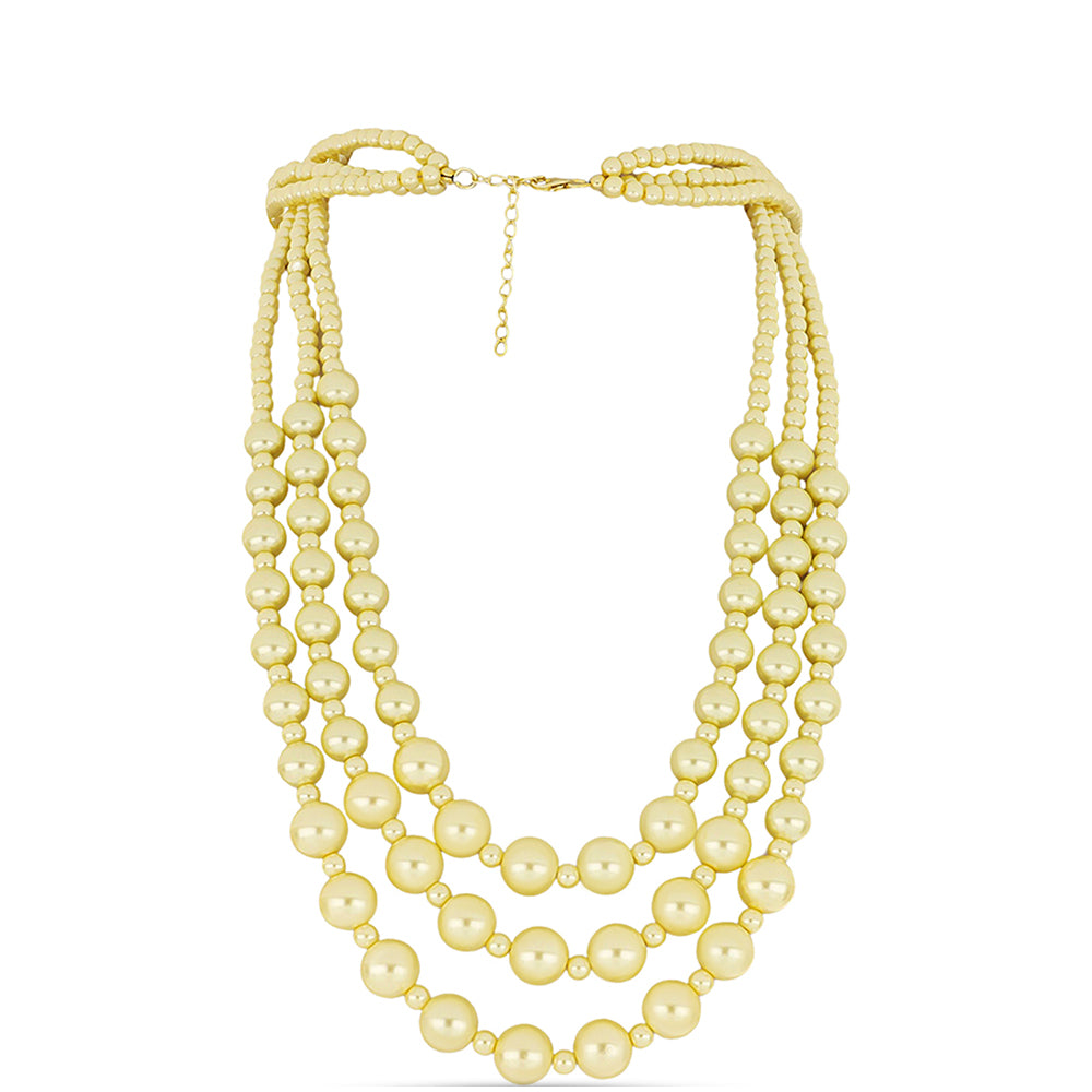 Pozlacené Stříbro 925/1000 - Náhrdelník s Broskvovou Perlou - Karátové číslo: 379.25. přibližná hmotnost: 76.85 gramů 1 