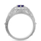 Stříbrný Prsten s Iolitem
