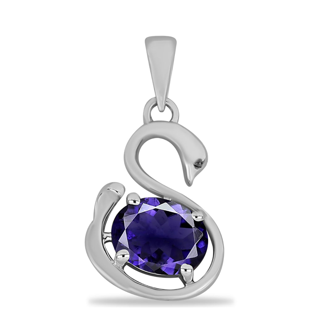 Stříbrný Přívěsek s Iolitem