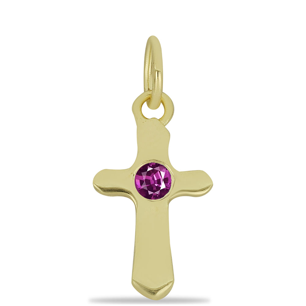 Pozlacené Stříbro 925/1000 - Přívěsek s Nachovým Safírem - Karátové číslo: 0.14. přibližná hmotnost: 0.57 gramů 1 