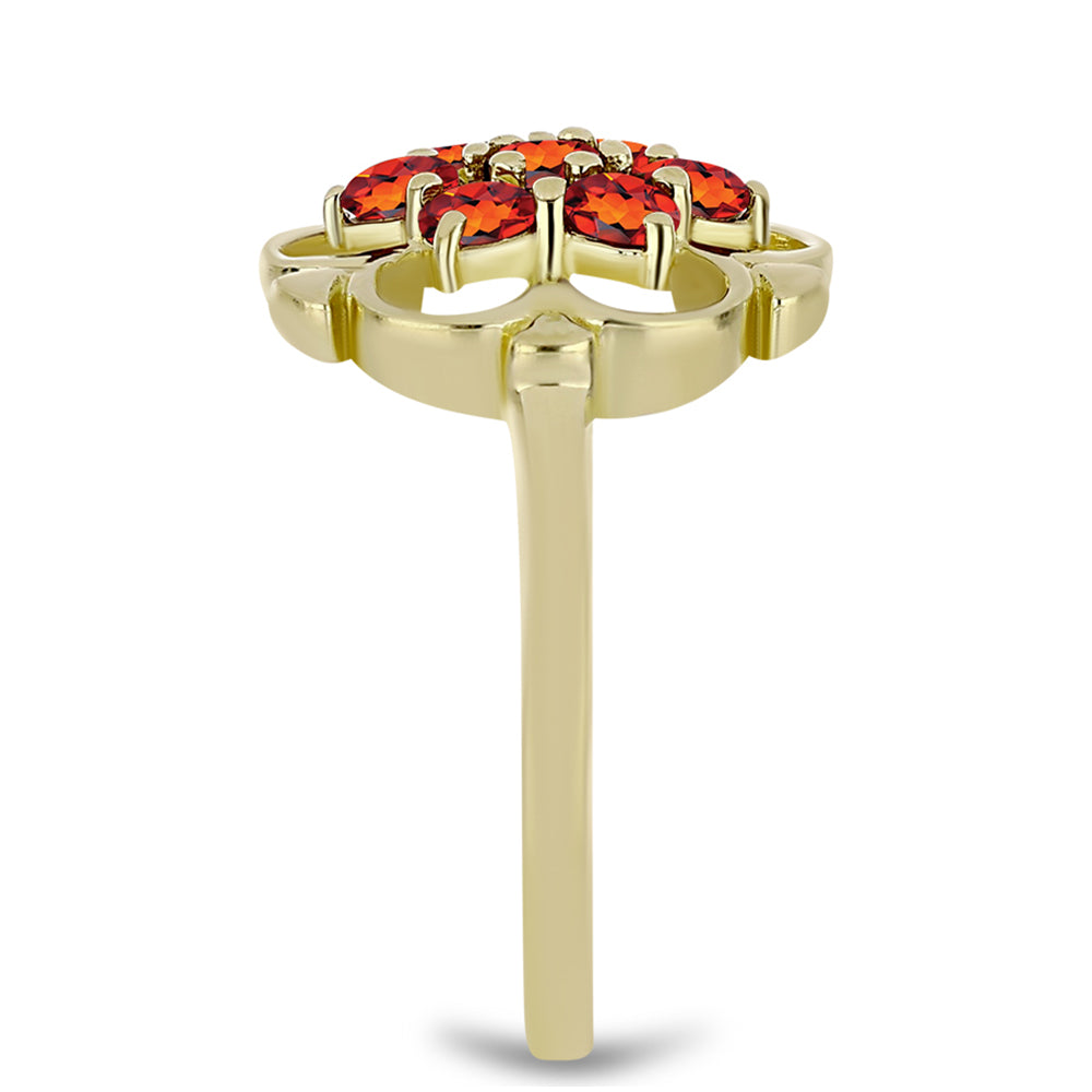 Pozlacený Stříbrný Prsten s Citrínem z Madeiry 4 