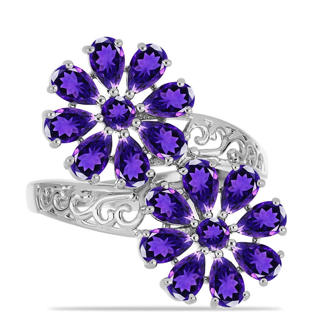 Stříbrný Prsten s Marockým Ametystem