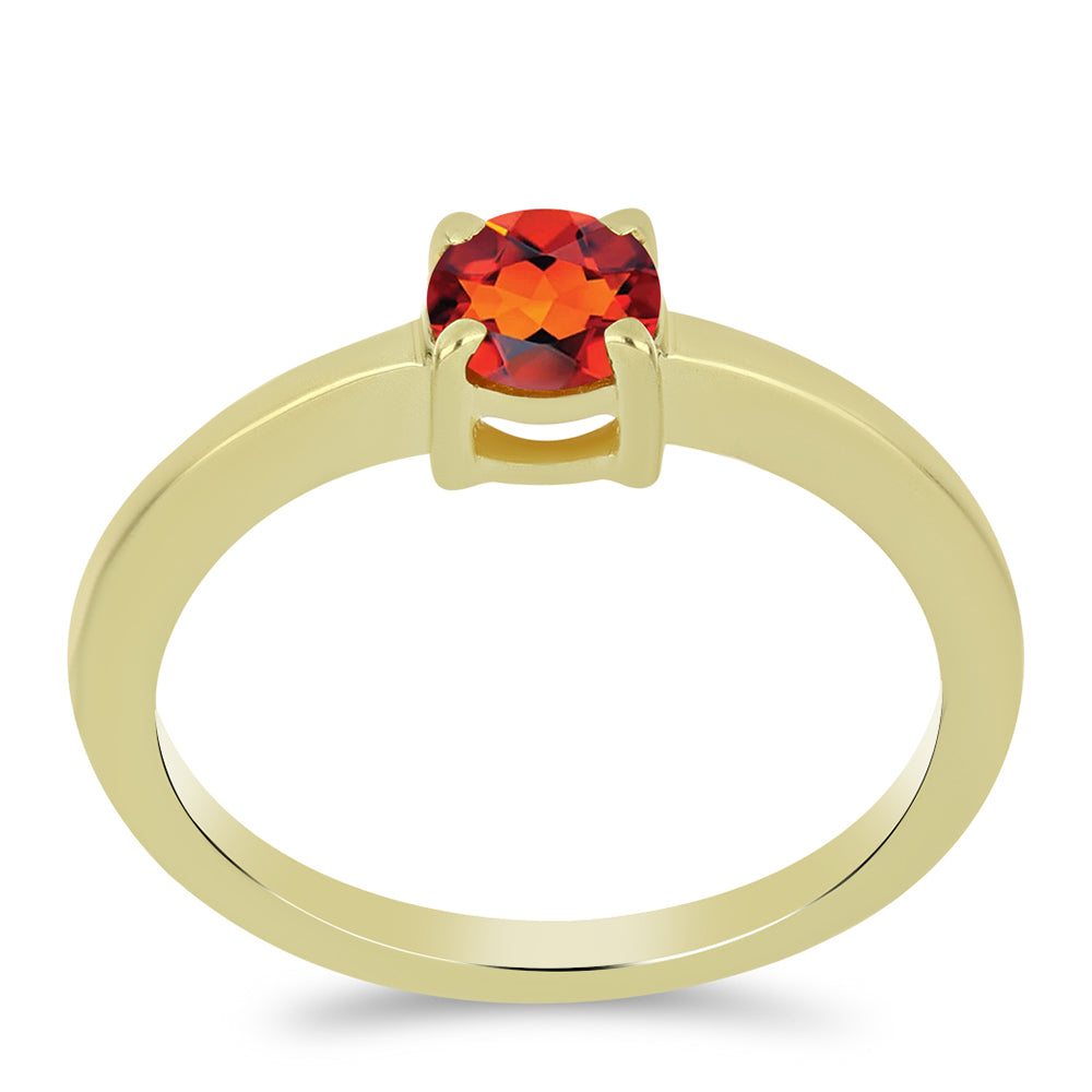 Pozlacené Stříbro 925/1000 - Prsten s Citrínem z Madeiry - Karátové číslo: 0.41. přibližná hmotnost: 1.9 gramů 3 