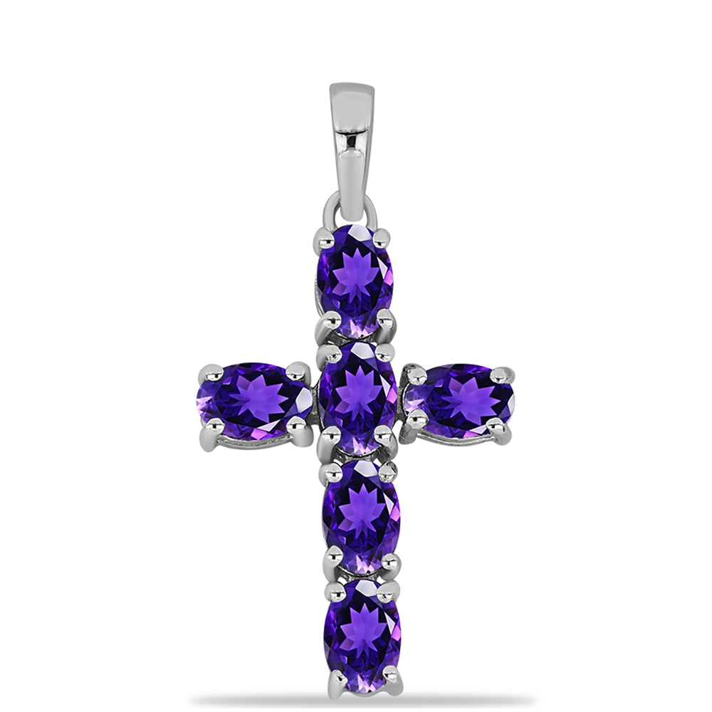 Stříbro 925/1000 - Přívěsek s Marockým Ametystem - Karátové číslo: 2.38. přibližná hmotnost: 2.63 gramů